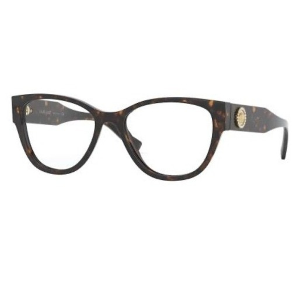 Versace‎ Ophthalmic Eyeglasses 3281-B-A Dark Havana 54mm Gently Used or NWOT